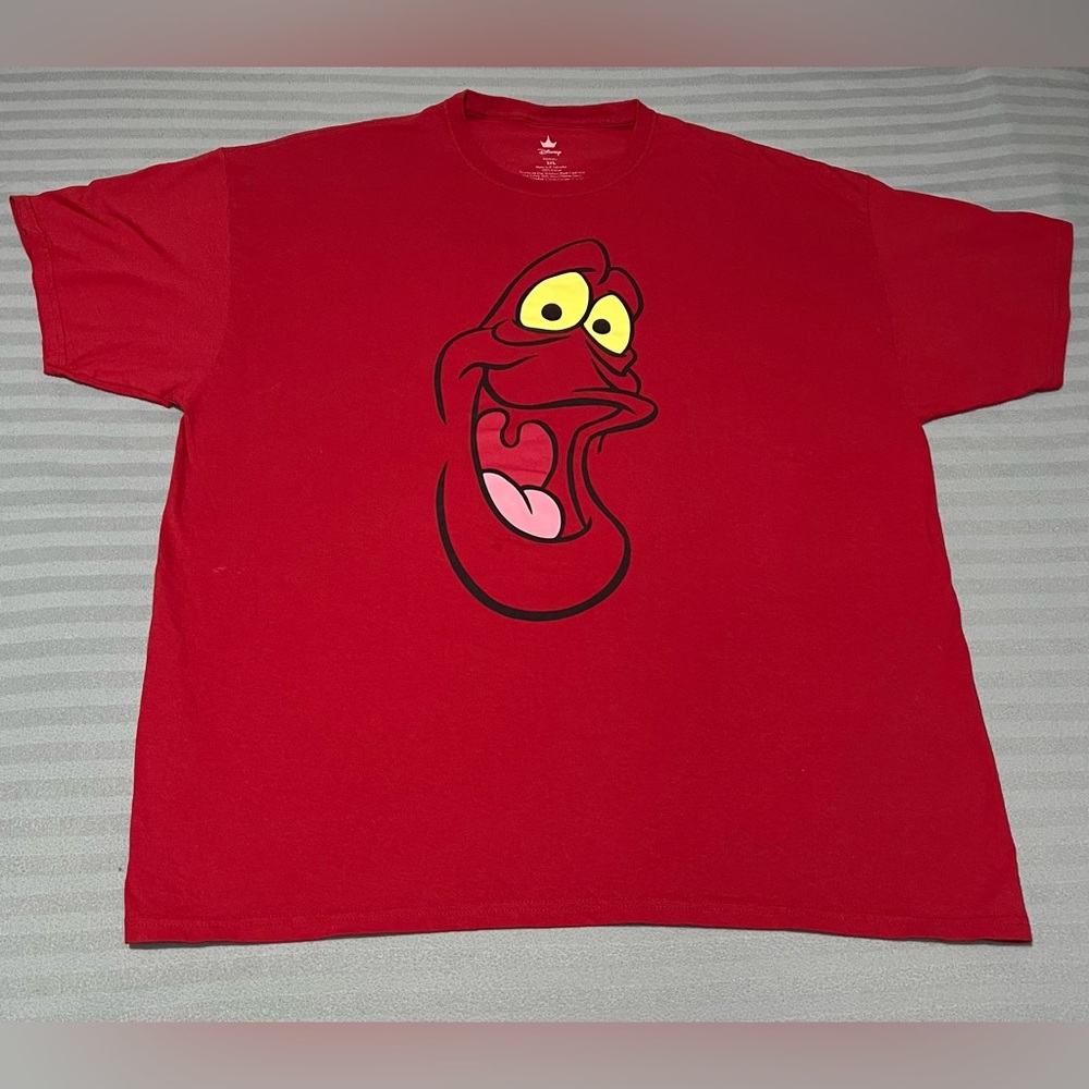 Disney The Little Mermaid Sebastian Face T-Shirt 2XL XXL Pre Owned